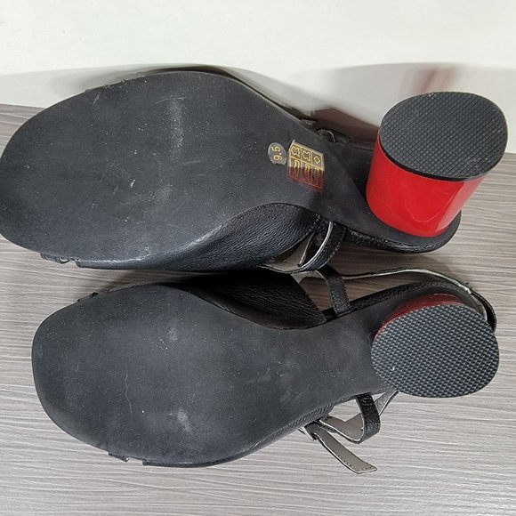 Jeffrey Campbell Slingback Sandal, Black Size 9.5 - Picture 10 of 12